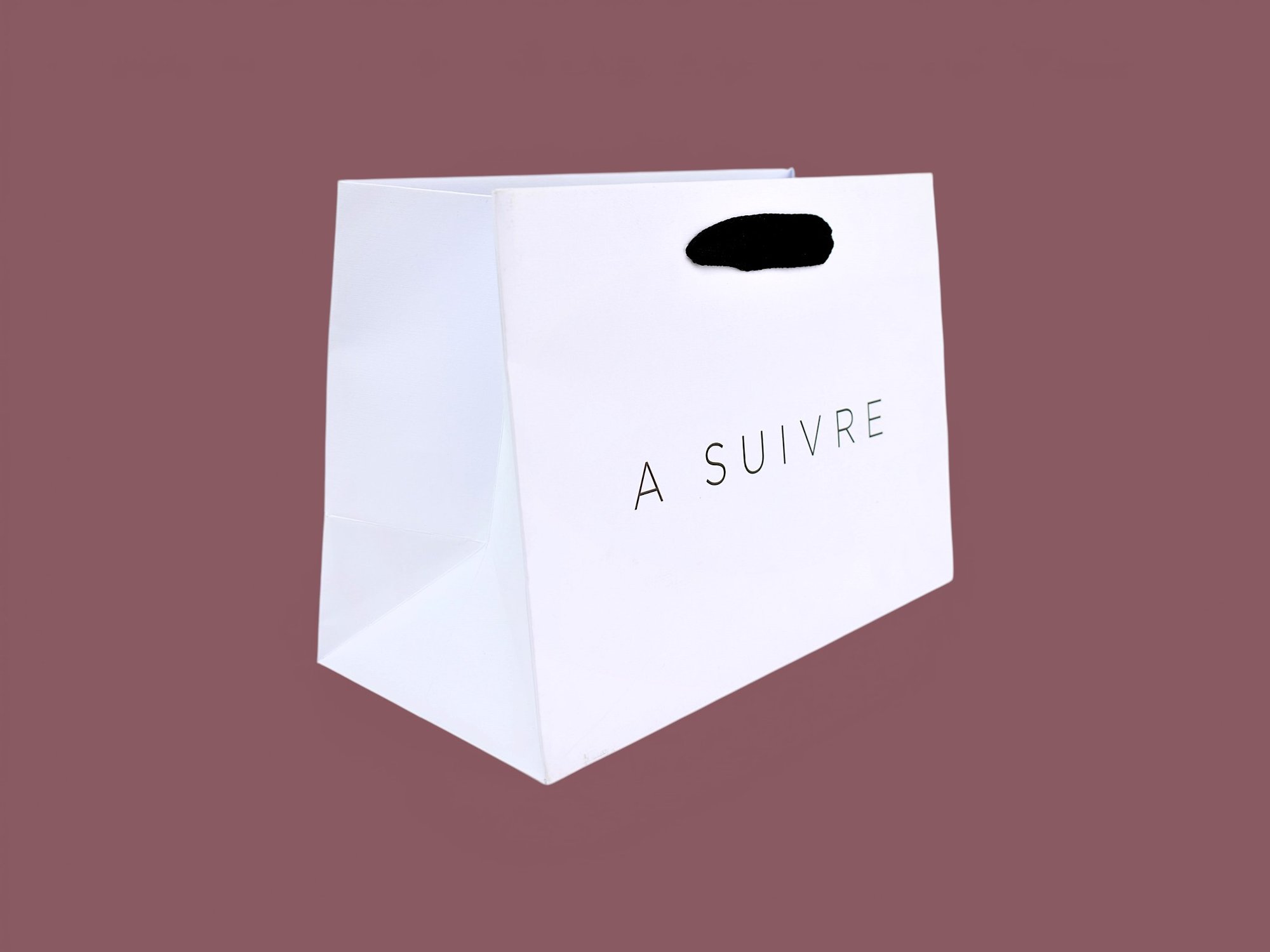 A SUIVRE WIT - Luxe papieren draagtassen - Superblend