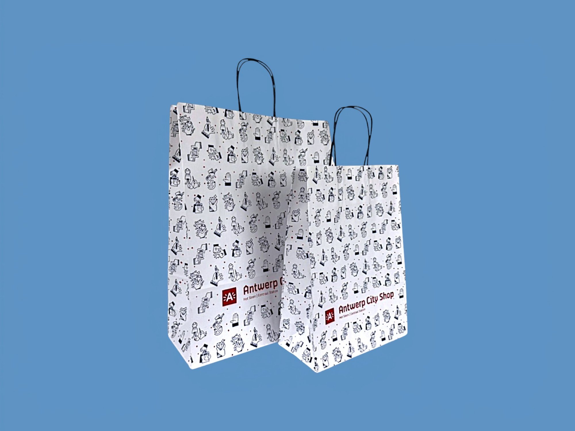 Antwerp City Shop - papieren draagtassen - Superblend