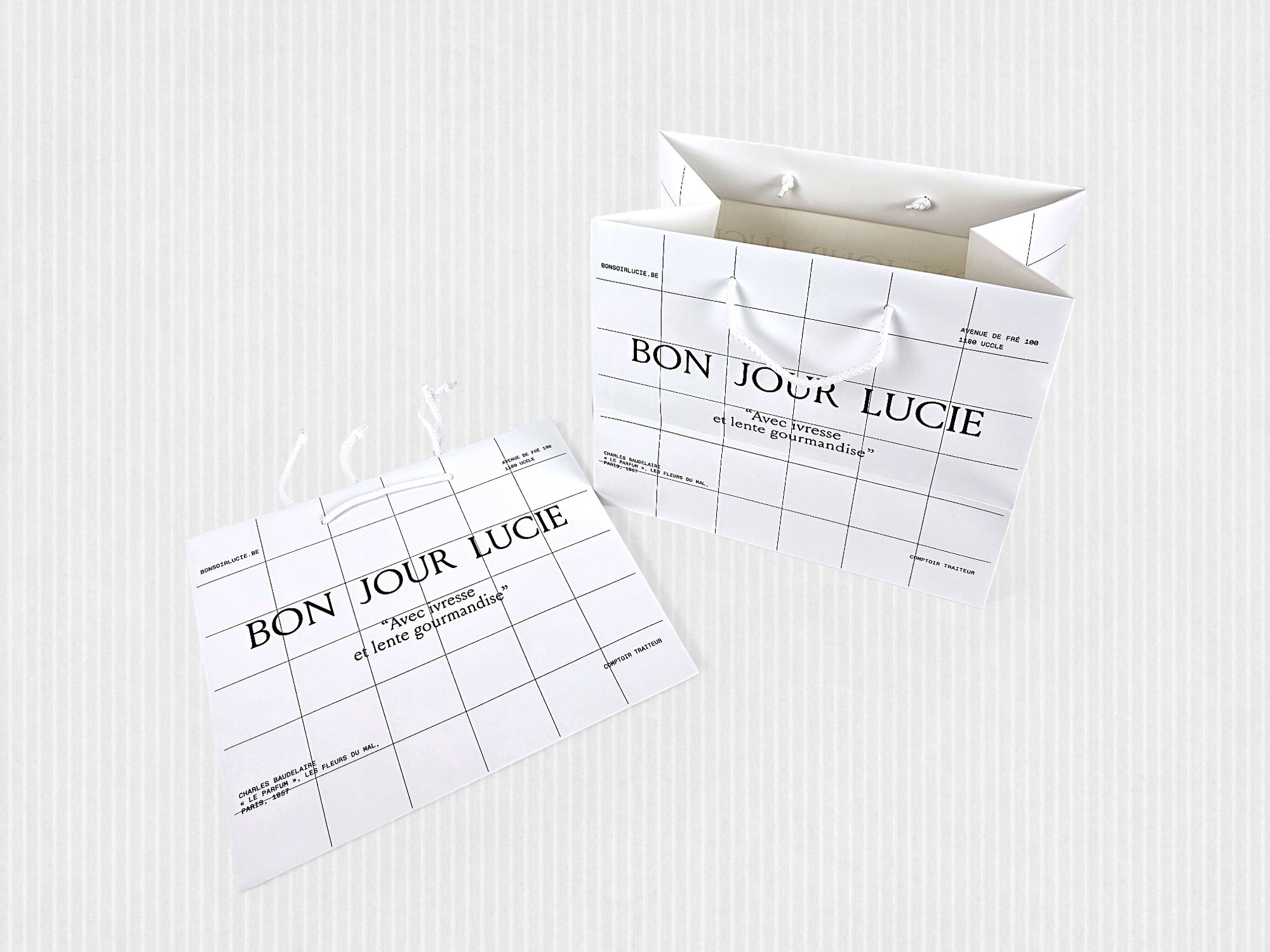 Bon Jour Lucie - Luxe papieren draagtassen - Superblend