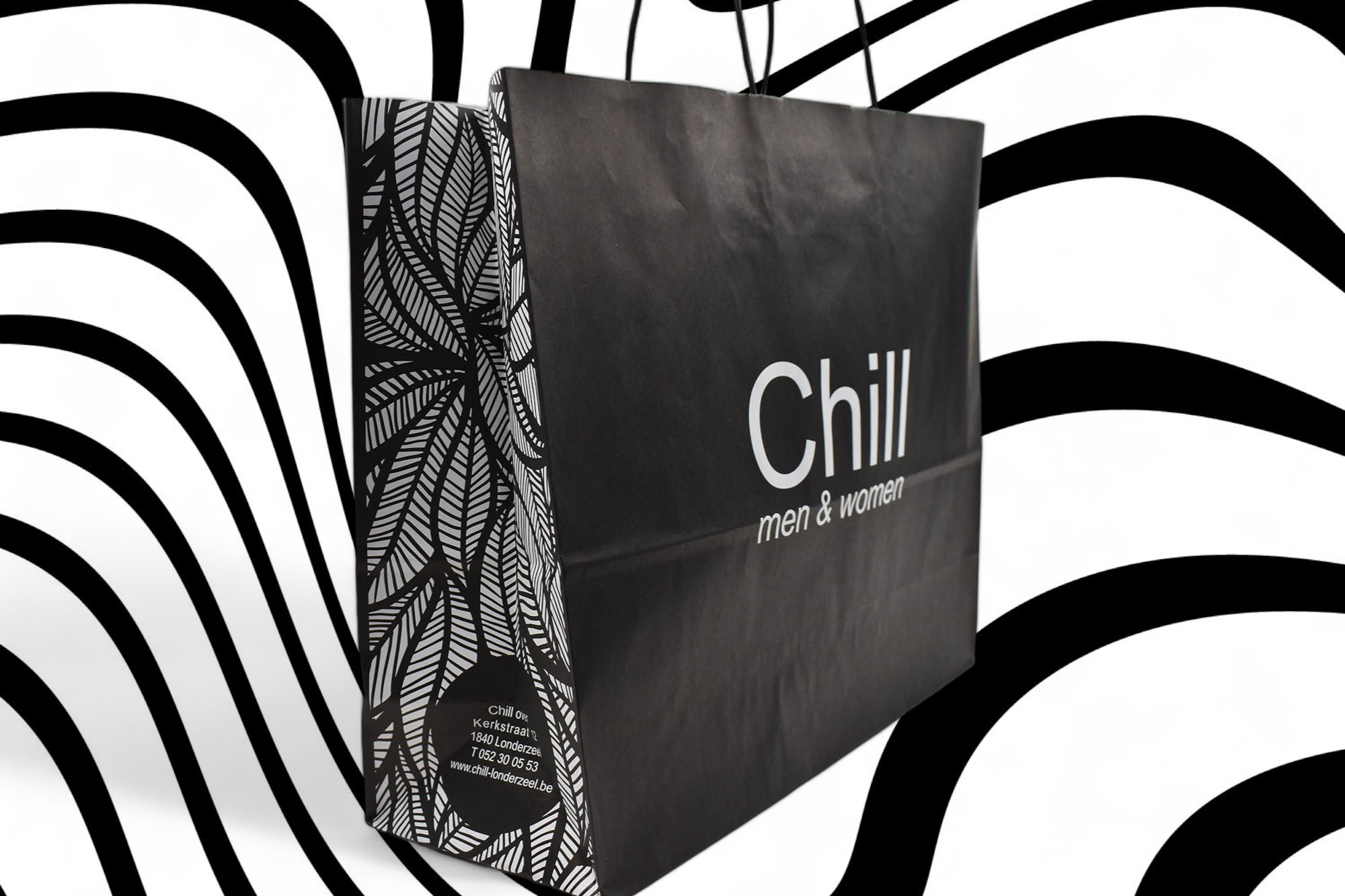 CHILL - Papieren draagtas met gedraaid handvat - Superblend