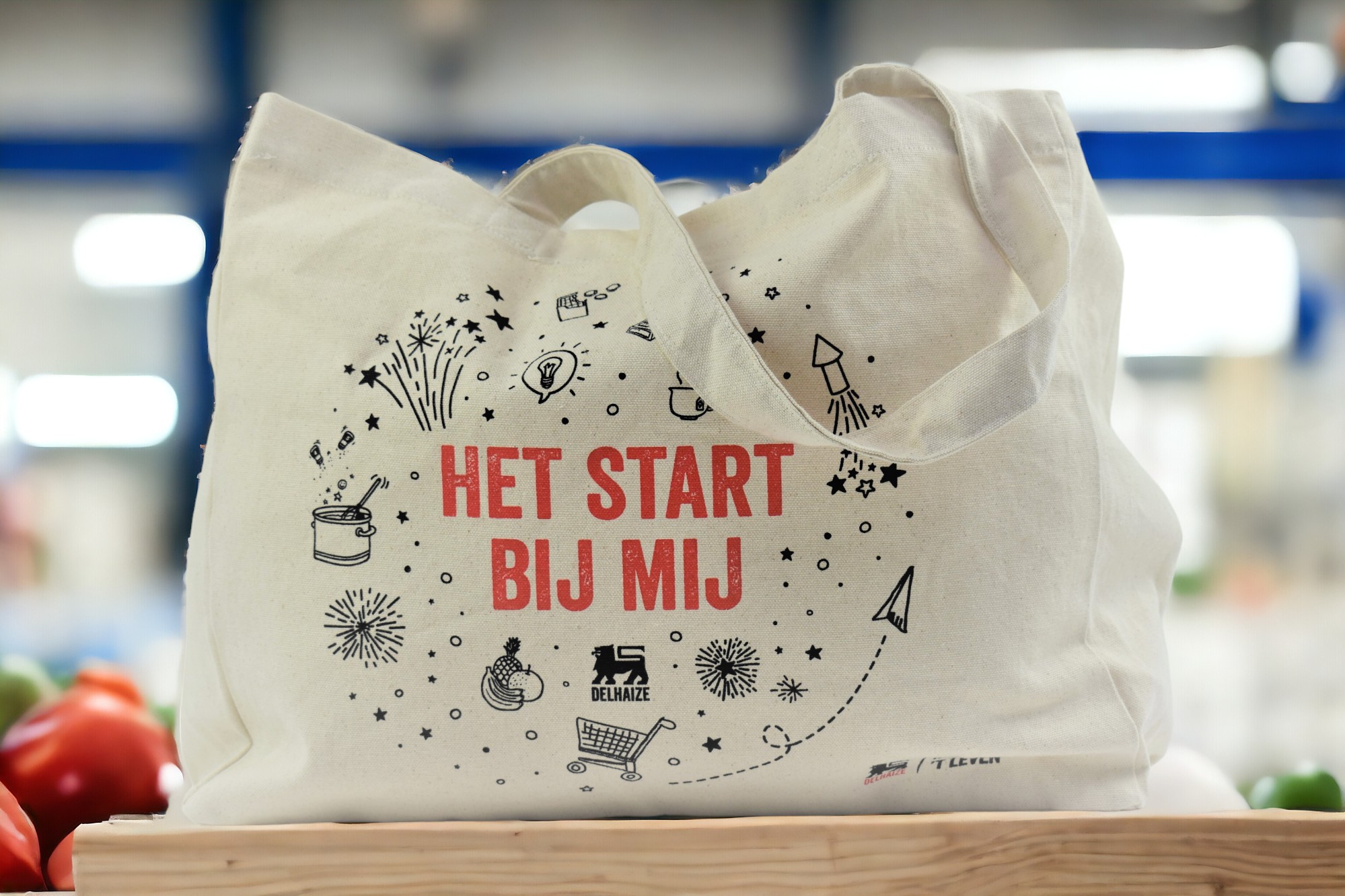 DELHAIZE katoenen draagtas - SUPEBLEND-2