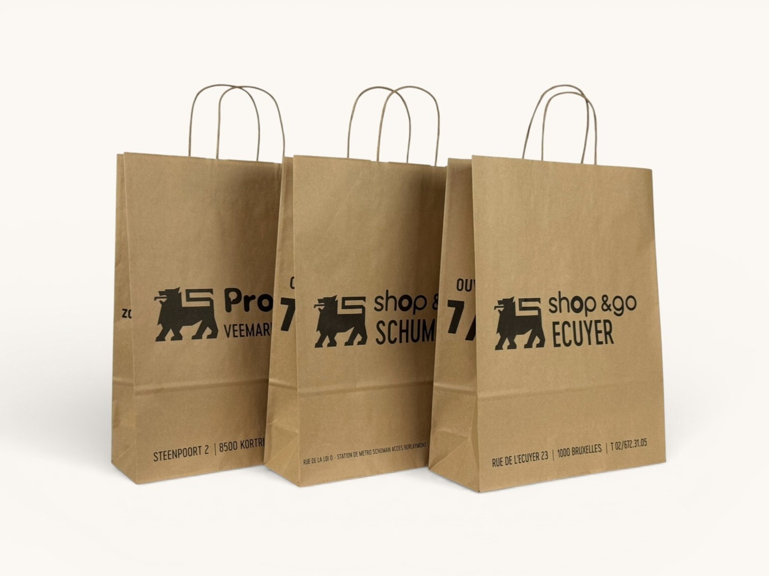 Delhaize - papieren draagtassen - Superblend-1