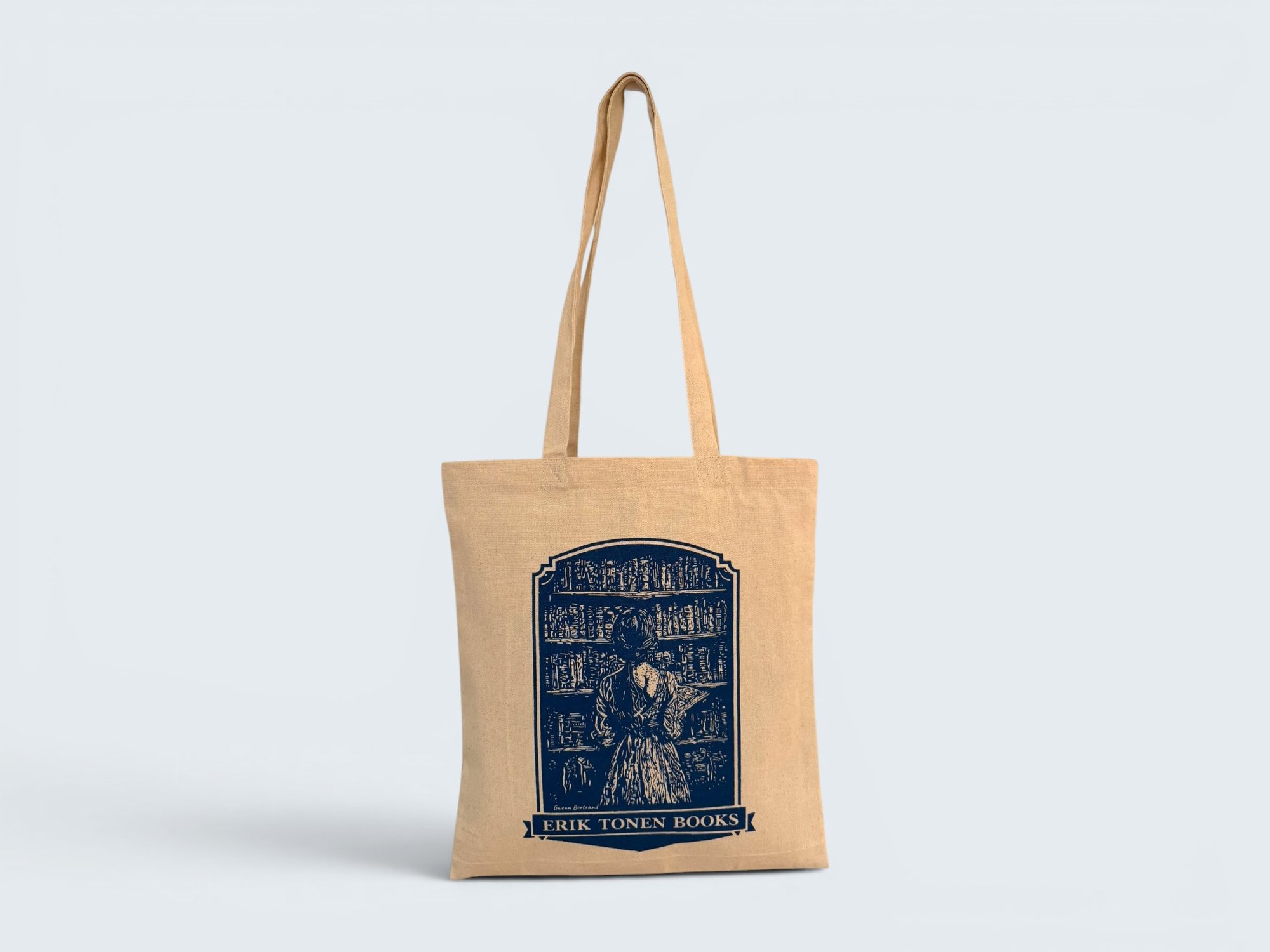 Erik tonen books - Katoenen draagtassen - Superblend