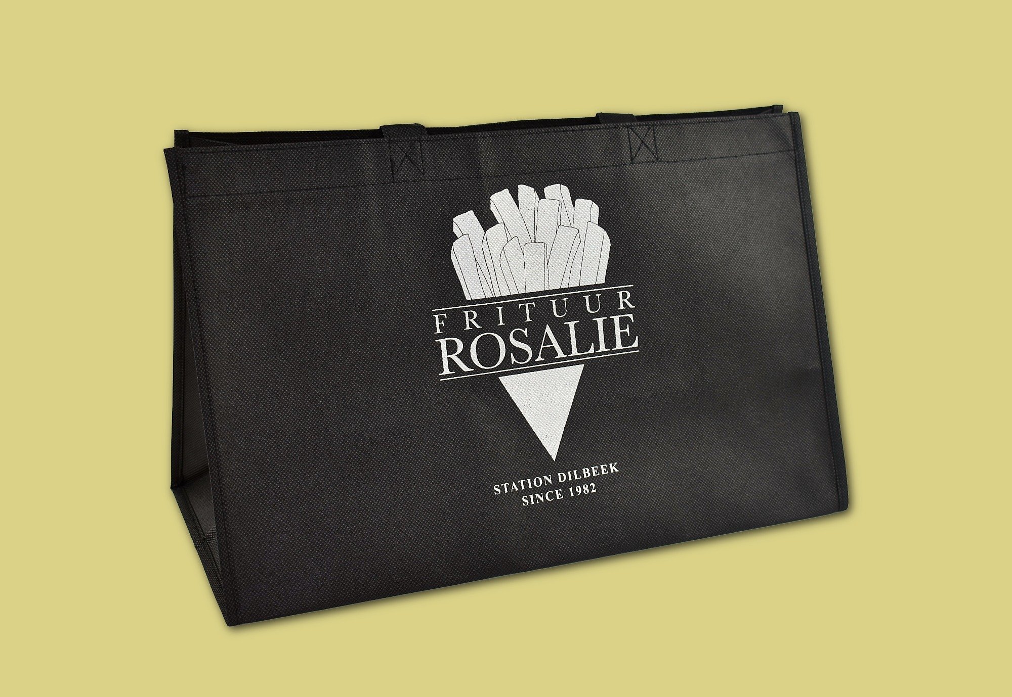 FrituurRosalie - Non woven Herbruikbare draagtas - Superblend