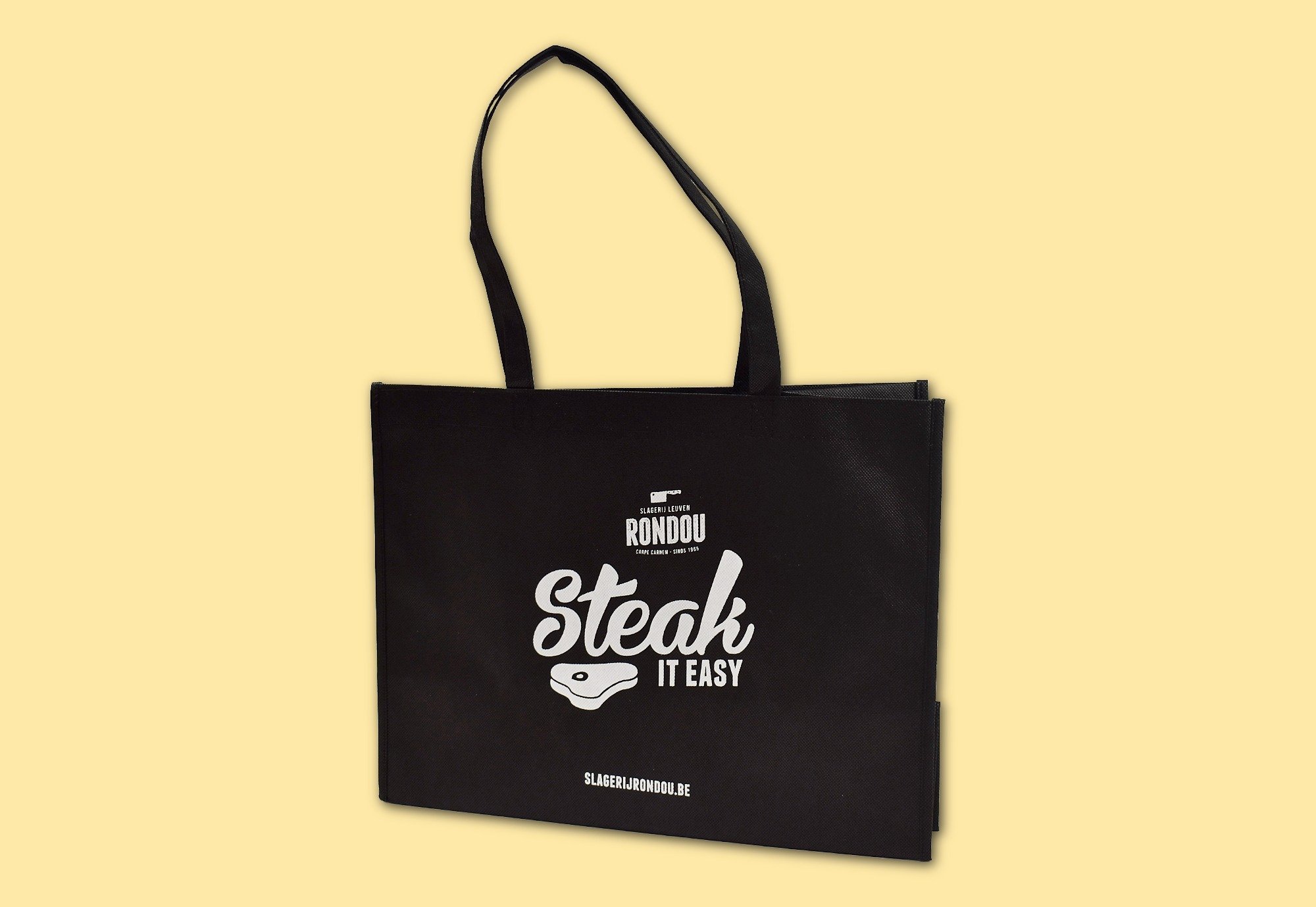 Slagerij Rondou - Herebruikbare draagtassen non woven - Superblend