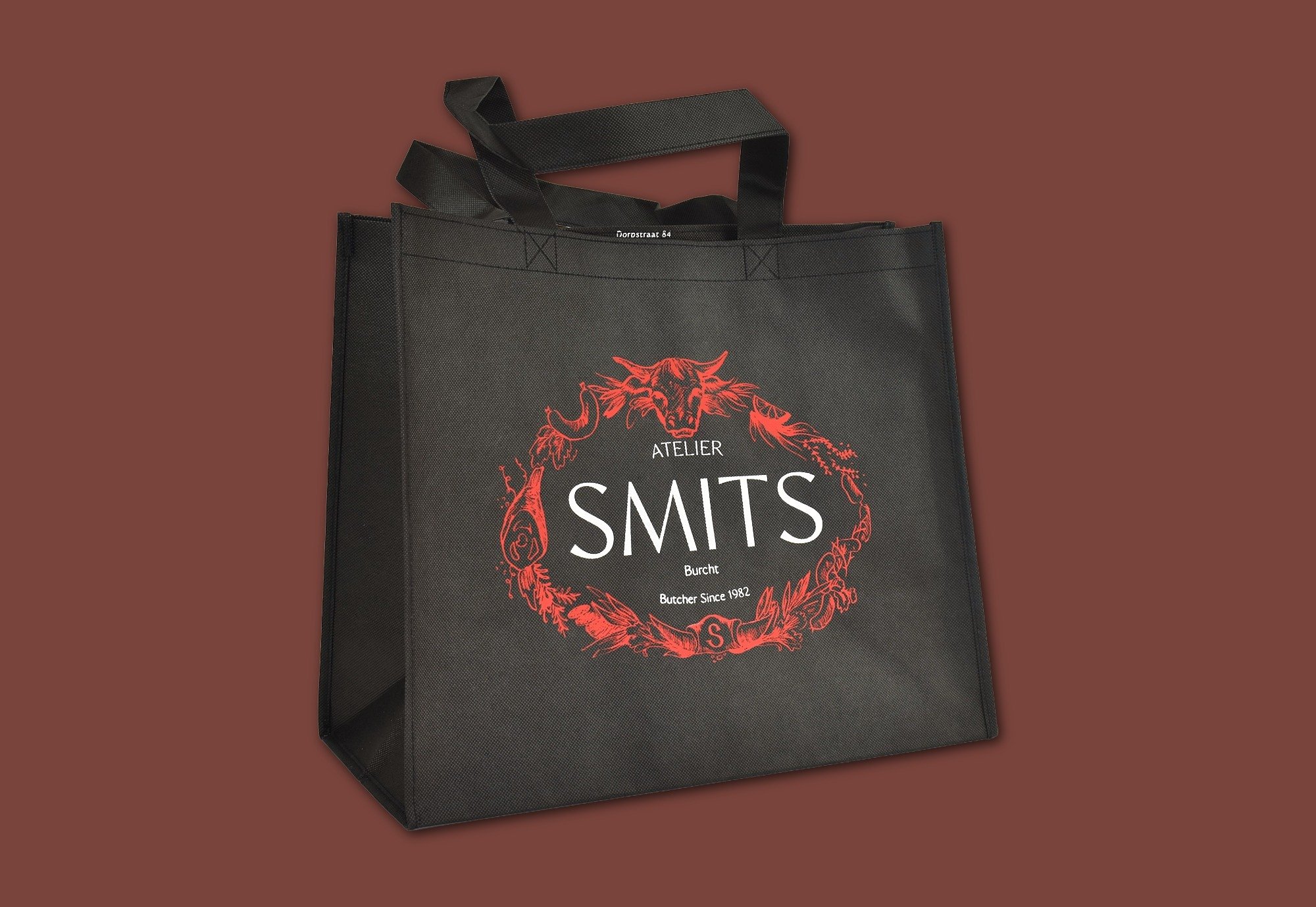 SlagerijSmits - Herbruikbare draagtassen non woven - Superblend