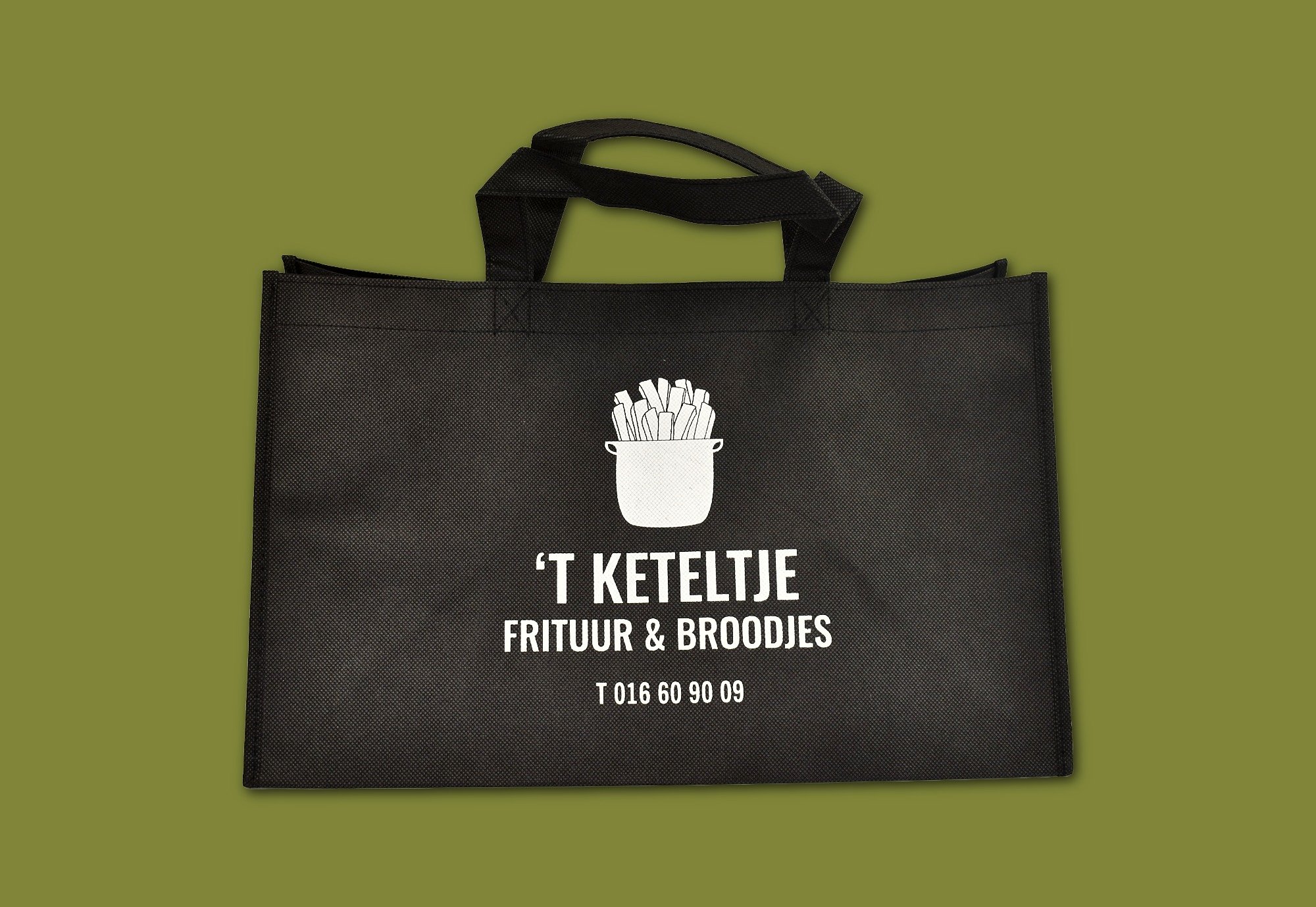 T Keteltje - Herbruikbare draagtassen non woven - Superblend