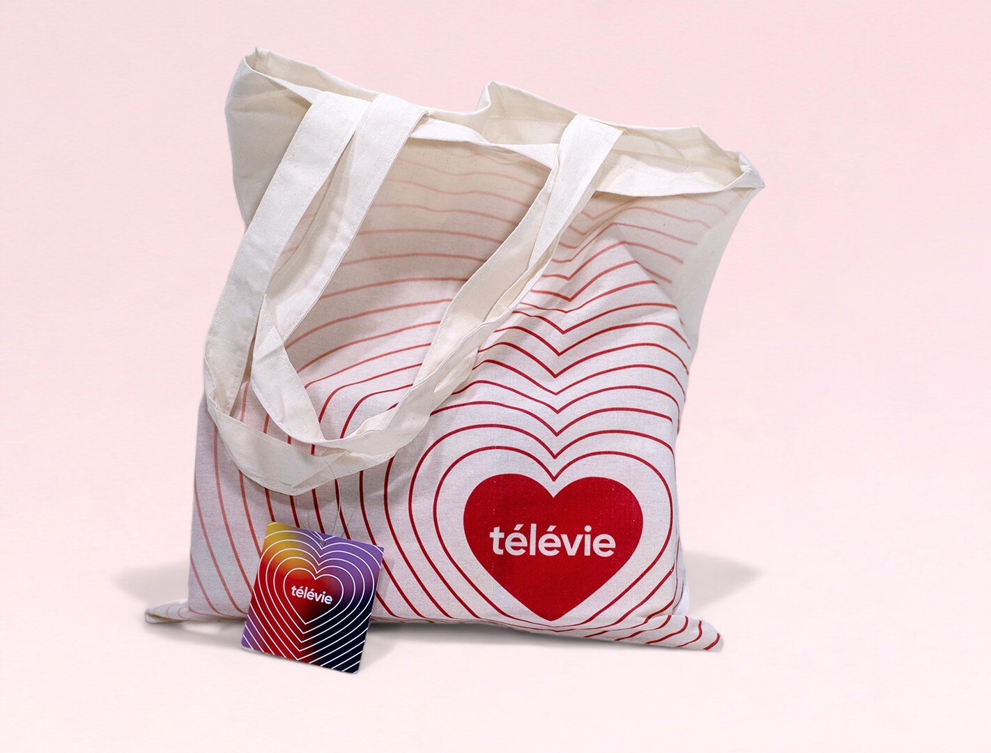 TELEVIE katoenen totebag - SUPERBLEND