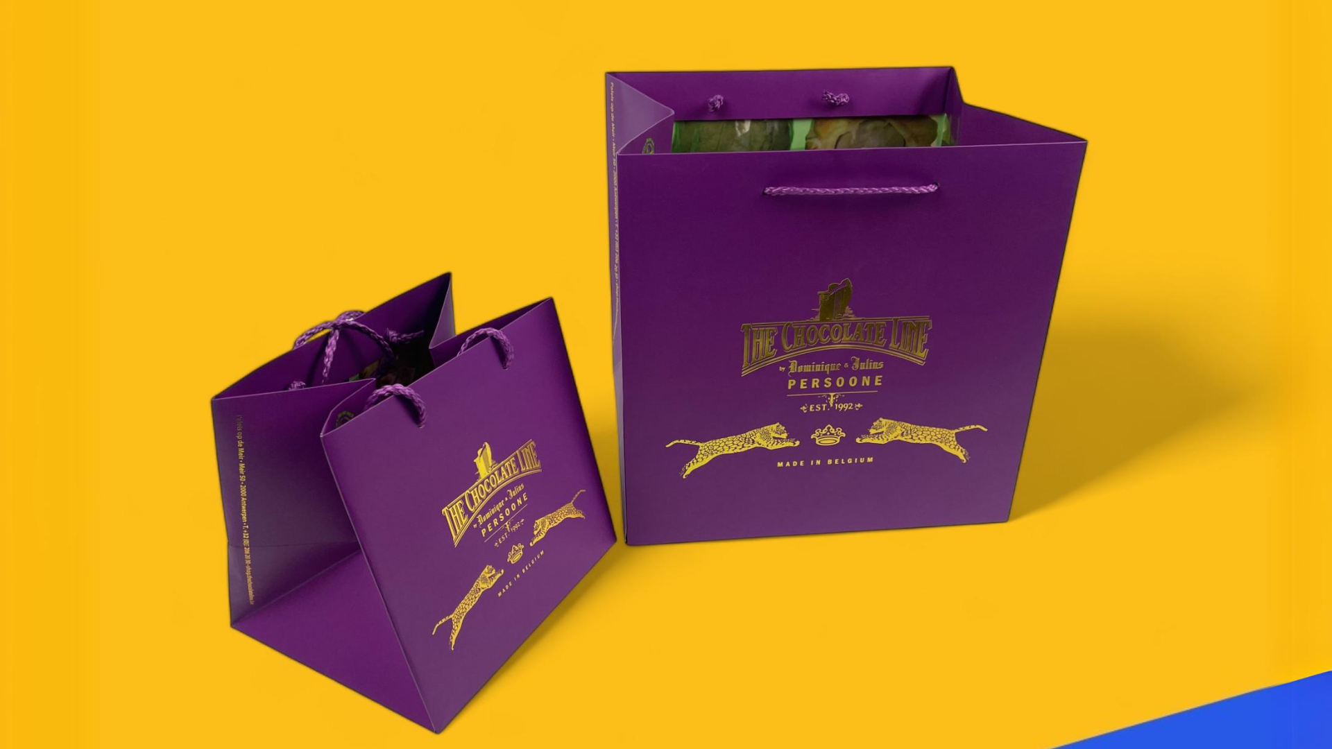 THE CHOCOLATE LINE paper bags - SUPERBLEND web